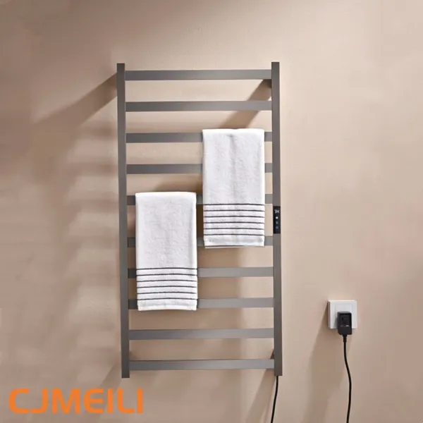 Bathroom Electric Heated Towel Rack, Towel Warmer for Bathroom, Wall Mounted Stainless Steel,5 Colours photo-2