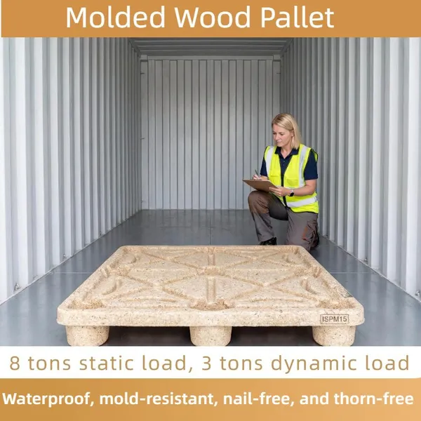 Food and Pharmaceutical Grade Molded Wood Pallets — Nail-Free, Splinter-Free, Safe, and Eco-Friendly photo-2