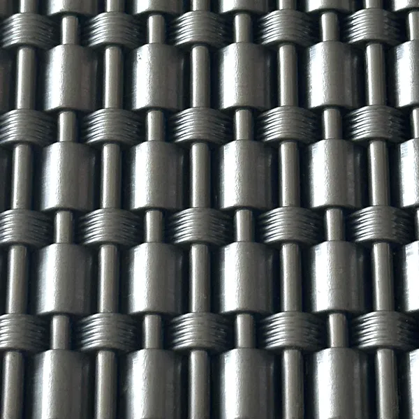 Decorative Embossed Metal Wire Mesh - Powder Coated Twill Woven Stainless Steel Partition, Hotel Entrance Screen, Woven Ceiling photo-3