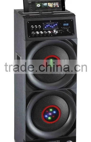 Professional Active Speakers With Remote Control,LED Display,Support USB/SD Card Input ,FM Radio,Guitar Input,Karaoke Input,Bt