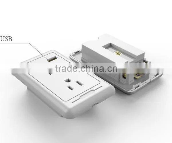 FCC Listed Over Voltage/current Protection IC 3 Pin Double Socket/US Power Socket/3 Pin America Female Socket photo-3
