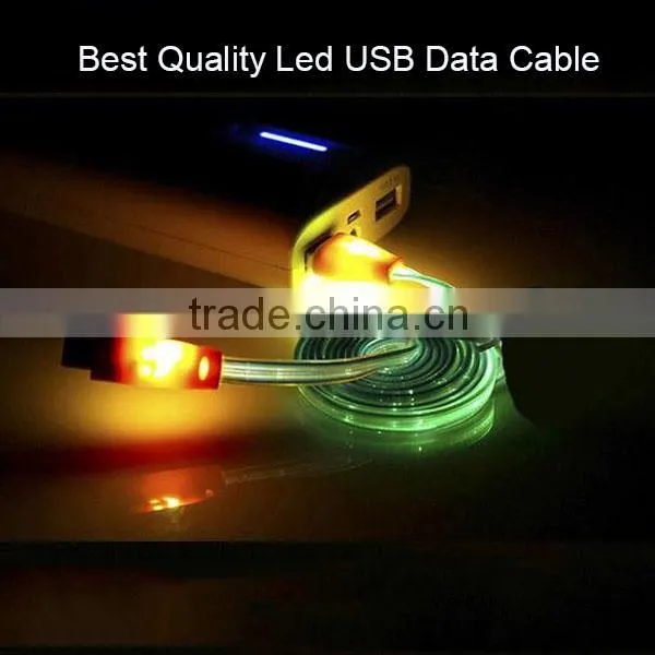 Micro USB Cable With LED Light,Micro USB Cable With A Smile Face Usb Charger for Iphone