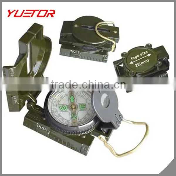 YUETOR Brand Aluminium Military Survival Compass With 1:25000m Map Scale photo-2