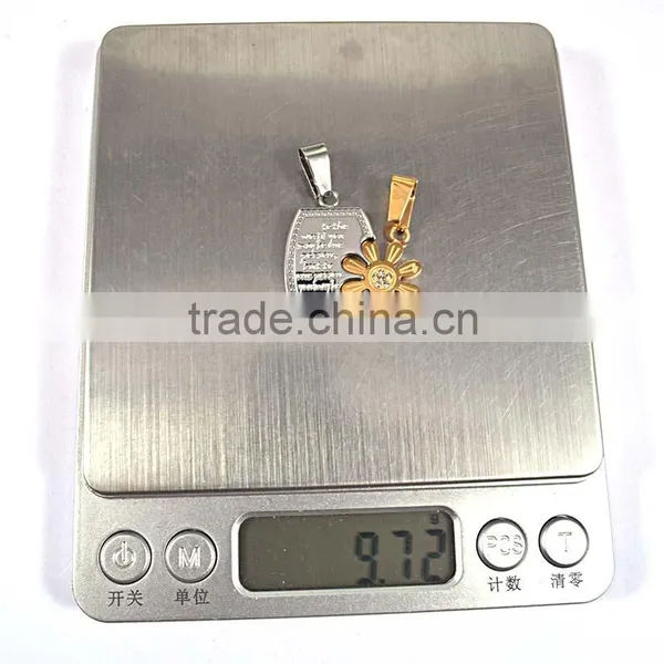 Pendants Or Charms Jewelry Type Couples Stainless Steel Pendant Flower Pendant Steel photo-6