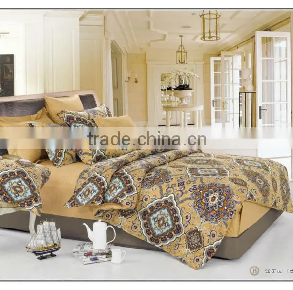 European Pattern Print Cotton Duvet Quilt Cover Set photo-2