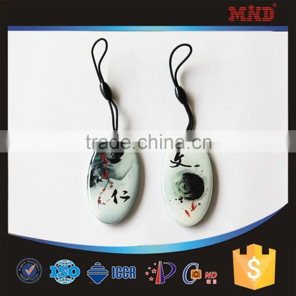 MDT71 Programmable Small NFC Epoxy Keyfobs Tag/Smart Crystal Card/rfid Key Card photo-2
