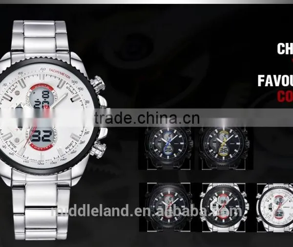 Stainless Steel Band Men's Quartz Watches Business Casual Men's Big Crown Men's Wristwatches MIDDLELAND 8018 photo-5