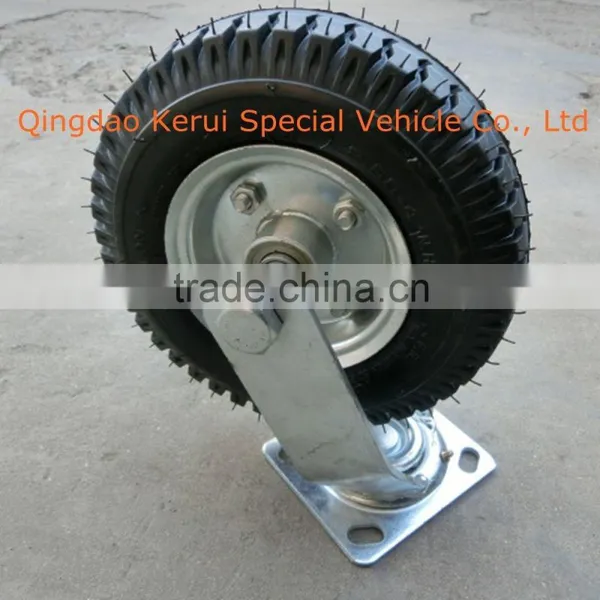 8" Pneumatic Rubber Castor / Fixed Caster and Swivel Caster