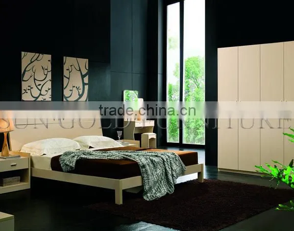 Pictures of Modern Wooden Beds Set for Apartment Furniture(SZ-BT002) photo-4