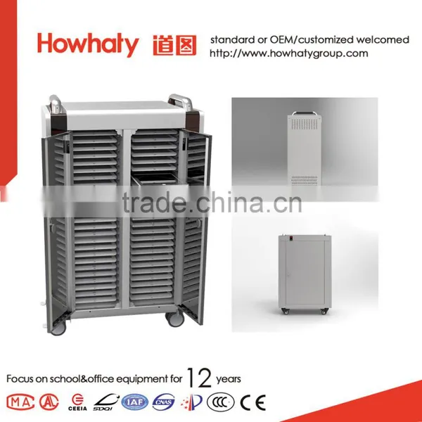 Compatibility Mobile Laptop Charging Cart With Handrail photo-2