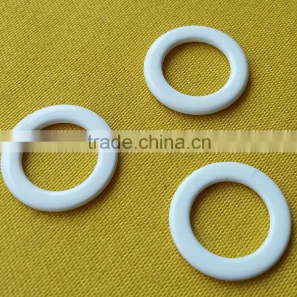 10mm Inner Sprayed White Shiny Metal Ring For Underwear --- C001 photo-4