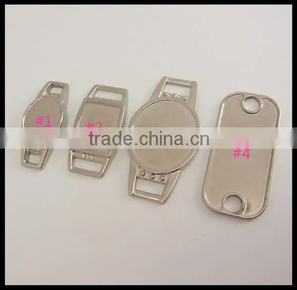 Metal Paracord Charm,blank Shoelace Charm,Blank Oval Shoelace Charm photo-2