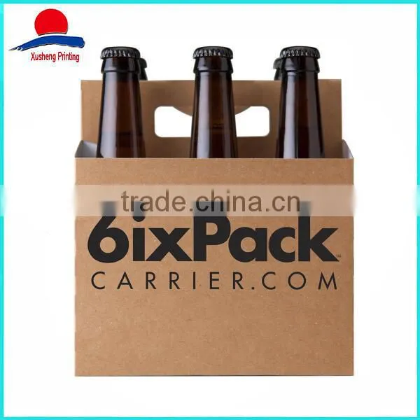 Custom Beer Box 6 Bottles With Handle From China