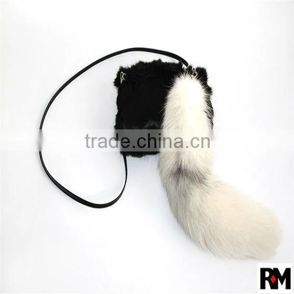 35cm or 40cm Fox Keychain Big Genuine Fox Tail photo-3