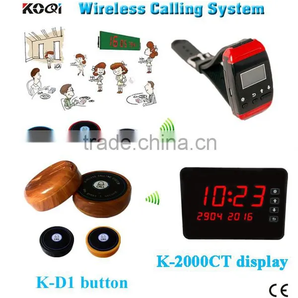 Wireless Remote Paging Ordering System Top Popular Restaurant Wireless Service Calling For Catering Equipments