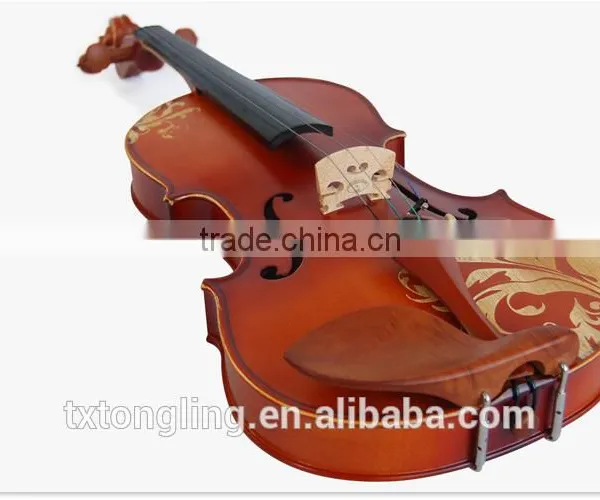 High Quality Popular Student Flower Decorated Beautiful Violin TL-002 photo-3