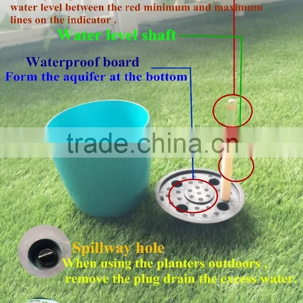 Hot Selling Garden Plastic Stacking Plant Pot With Painting photo-5