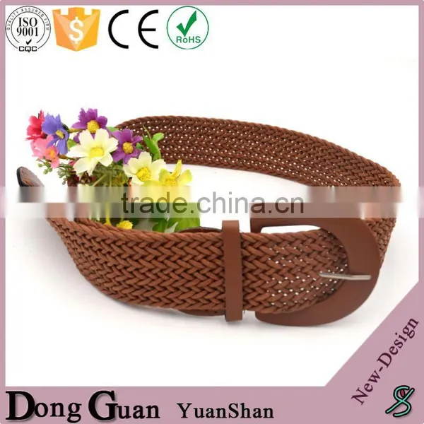 2016 Hot Sale Ladies Fashion Plaited Leather Belts Belt With Automatic Buckle Custom Embroidered photo-5