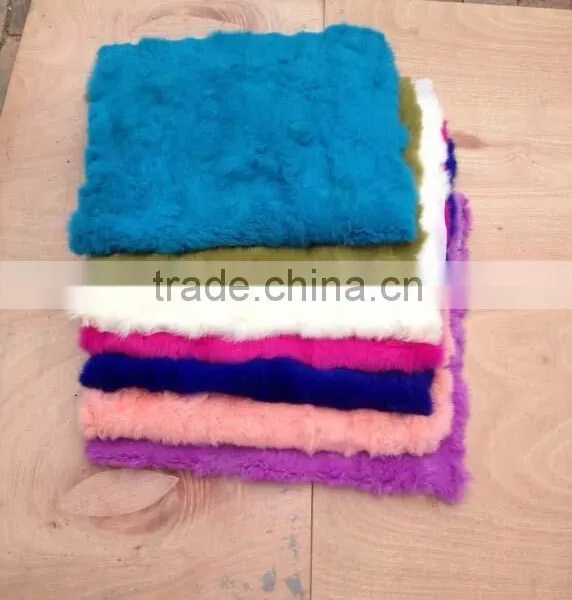 Dyed Real Rabbit Fur Plate for Garments photo-2