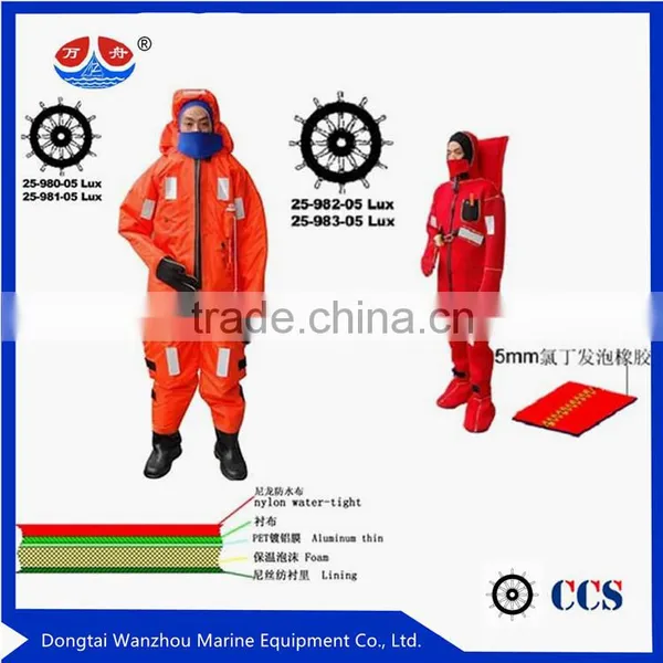 Solas Immersion Suit/immersion Suit/thermal Insulation Immersion Suit