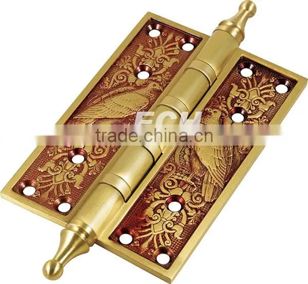 China Hardware Hotel Retro Style Copper Brass Type of Door Hinge photo-2