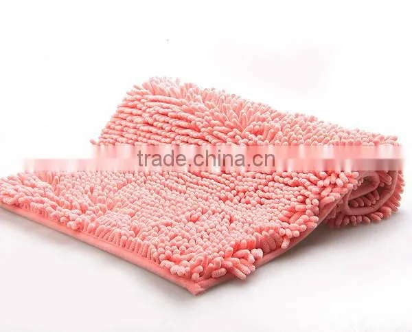 Microfiber Anti Slip Chenille Bath Mat photo-4