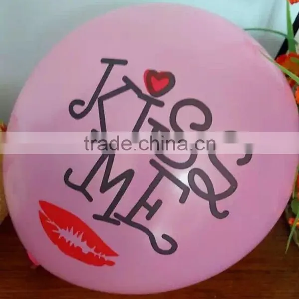 12 Inches Round Shape Printed Valentine's Day for Party /wedding Balloon