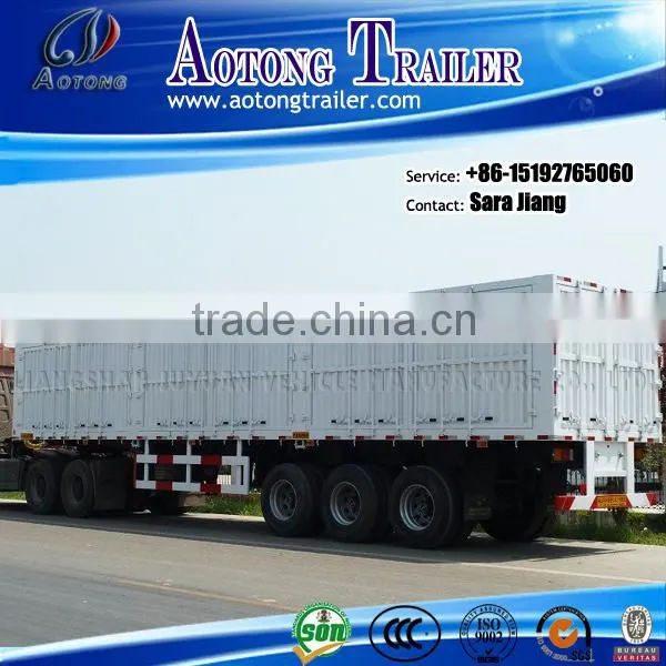 Hot Sale Aotong Brand Cargo Van Semi Trailers for Sale