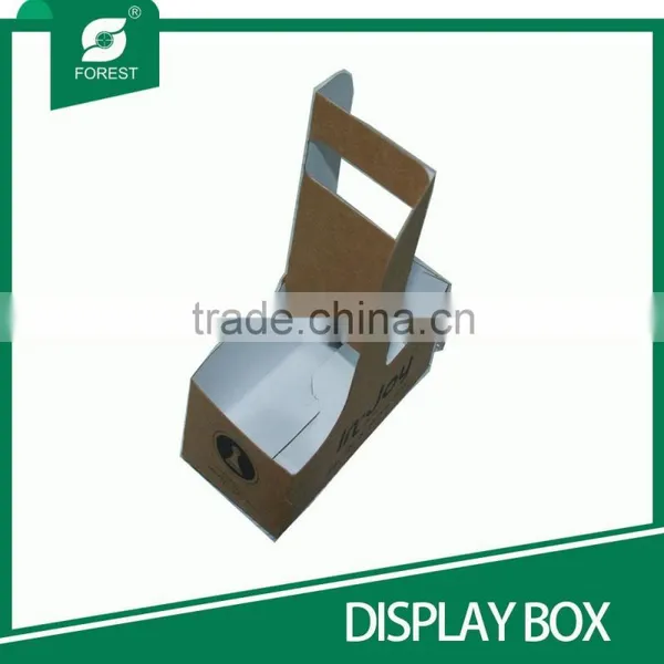 CUSTOM MADE PAPER BOARD DISPLAY BOX FOR PACKAGING TWO BOTTLE WINES WITH HANDLE photo-6