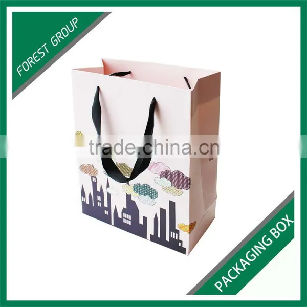 PLAIN WHITE PAPER BAGS FOR BOOKS PACKAGING WITH CUSTOM LOGO AND PRINTING photo-3