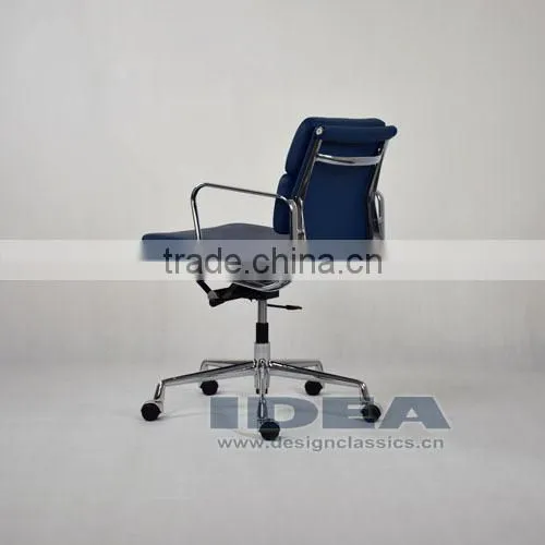Replica EA217 Charles Office Chair- Blue Color Genuine Leather photo-4