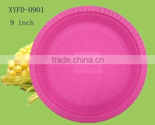 9inch Eco-friendly Disposable Corn Starch Compostable Plates