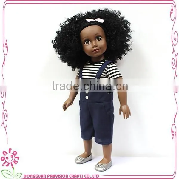 High Quality Black Doll Parts Vinyl African American Girl Dolls photo-2