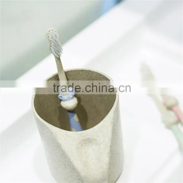 Wheat Straw Non-toxic Wholesale Kid Toothbrush Child Toothbrush Baby Toothbrush Quality Choice photo-3