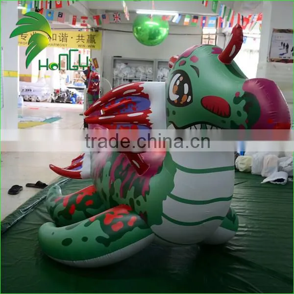 Latest Attractive Printing Design Replica Inflatable Cartoon Colorful Sea Dragon Toy photo-3