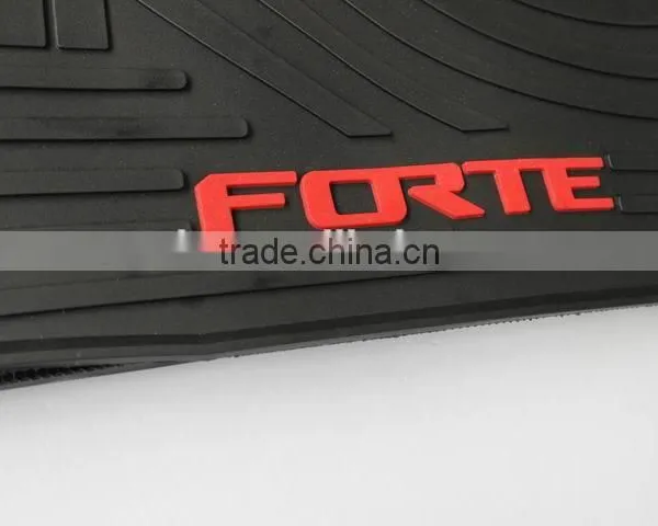 Factory Wholesale Custom Branded Logo Design Auto Floor Mats For KIA FORTE photo-3