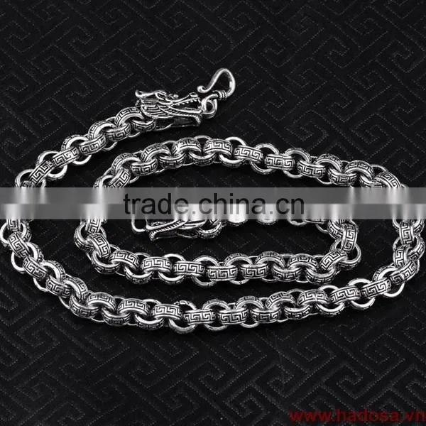 Thai Silver Jewelry, 925 Thai Silver Jewelry, Thai Silver Necklace TSN39S55
