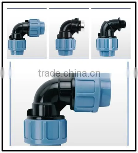 Quick Connect PP Types Threaded Plastic Pipe Fitting