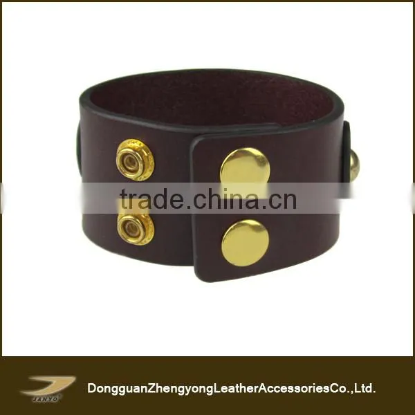 Latest Popular Fashion Leather Cuff Bracelet for Men photo-3