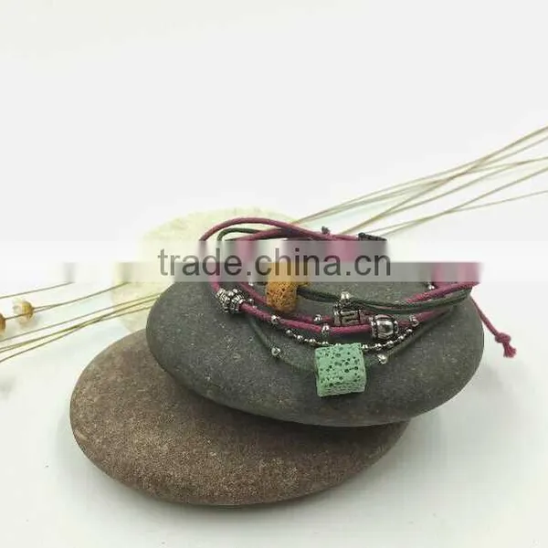 Bob Trading Custom Volcanic Lava Rock Stone Bracelet Wholesale Stone Bracelet