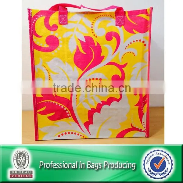 Eco-friendly Laminated Woven Polyester Wholesale Reusable Shopping Bags photo-2