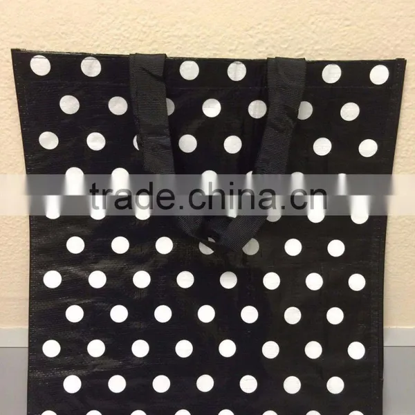 100% Recycle Polka Dot Design Gift Bag Reusable photo-3