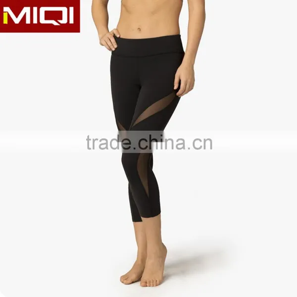 Wholesale Hot Selling Women Workout Clothing Breathable Sexy Yoga Pants With Mesh Design photo-3