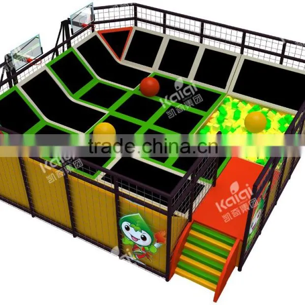 Trampoline for Trampoline Park With Basketball Hoop