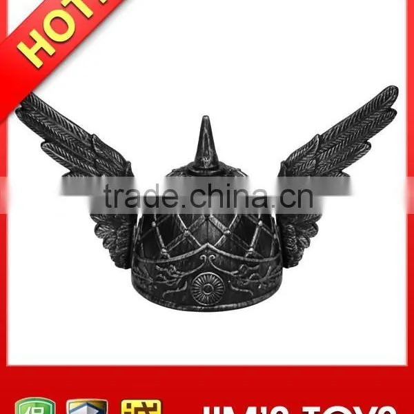 Blushed Gold Plastic Viking Hat With Angel Wings Parties & Carnivals & Christmas Plays photo-2