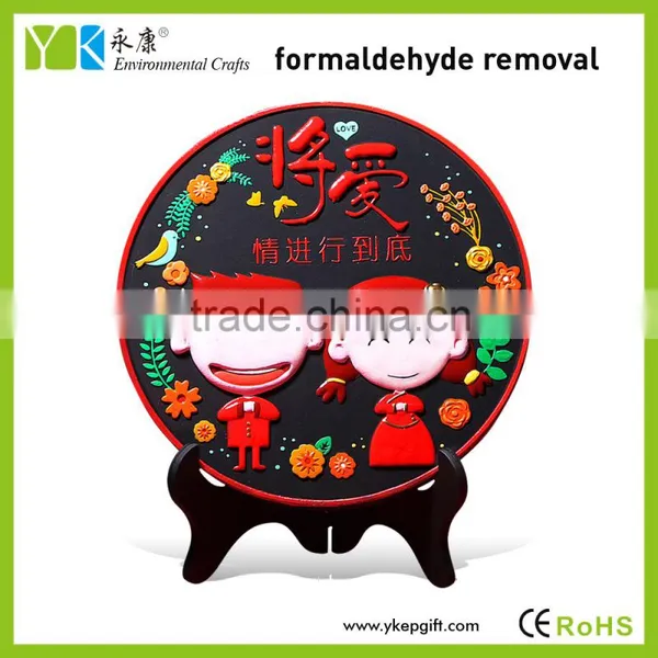 Environmental Protection Charcoal Carving Crafts Married Wedding Unique Interesting Wedding Decoration