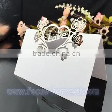 W31 Laser Wedding Card Place Card Love Flower Holder Table Seat Card for Wedding Quality Choice photo-5