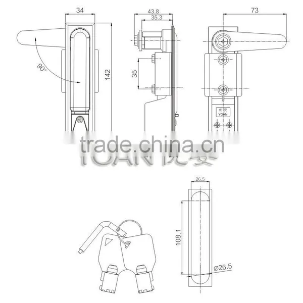 the High Safe Electronic Plane Lock for Cabinet Lock photo-2