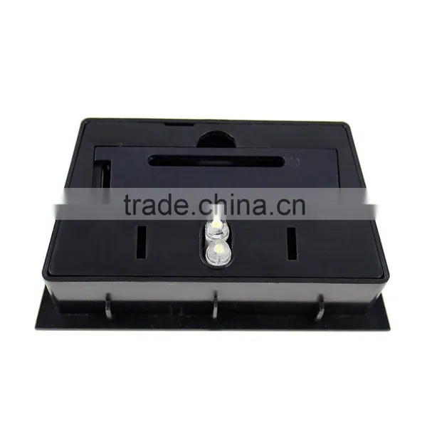 Black Abs Waterproof Solar Wall Lamp for Decoration Hotel or Garden photo-4