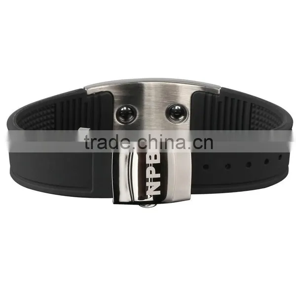 Noproblem D001 FDA Titanium Fashion Charm Power Health Germanium Bio Magnetic Bracelet photo-3